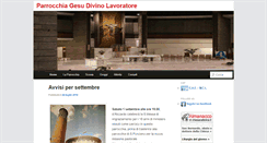 Desktop Screenshot of parrocchiagesudivinolavoratore.it