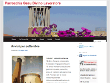 Tablet Screenshot of parrocchiagesudivinolavoratore.it